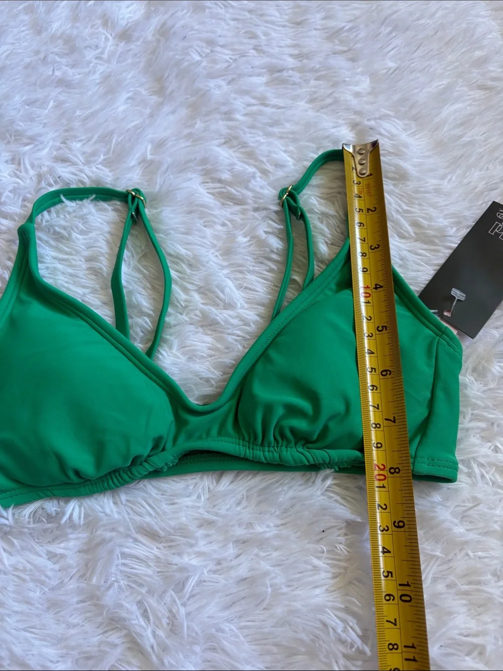 NWT Wild Fable Green Scoop Front Swim Top Size XXS